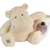 Hot Peluche L'Hippo + plaid écru Peluche Moyenne (20-59 Cm)