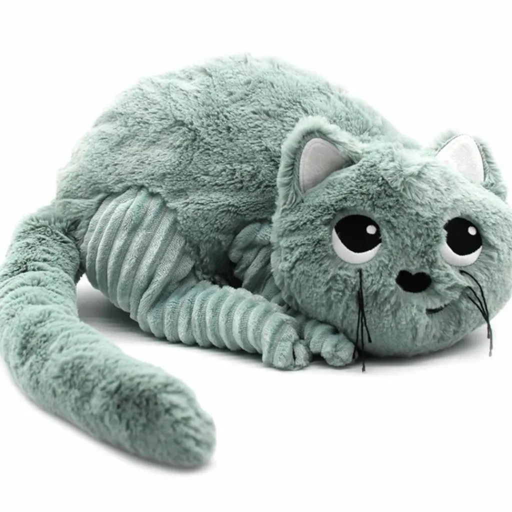 Sale Peluche Miaou le chat maman et bébé menthe (32 cm) Peluche Moyenne (20-59 Cm)