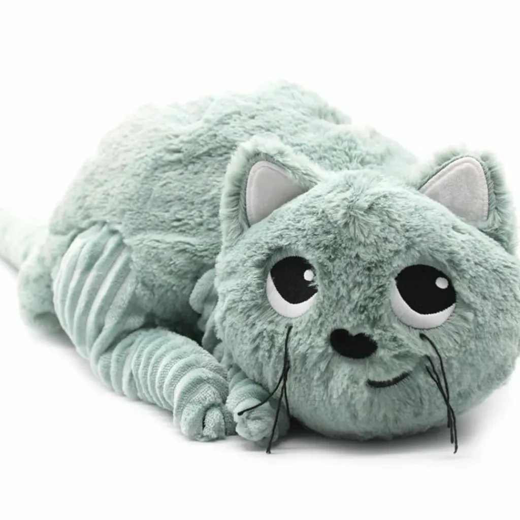 Sale Peluche Miaou le chat maman et bébé menthe (32 cm) Peluche Moyenne (20-59 Cm)
