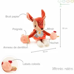Sale Peluche multi-activités Stella le faon Peluche D'Activités
