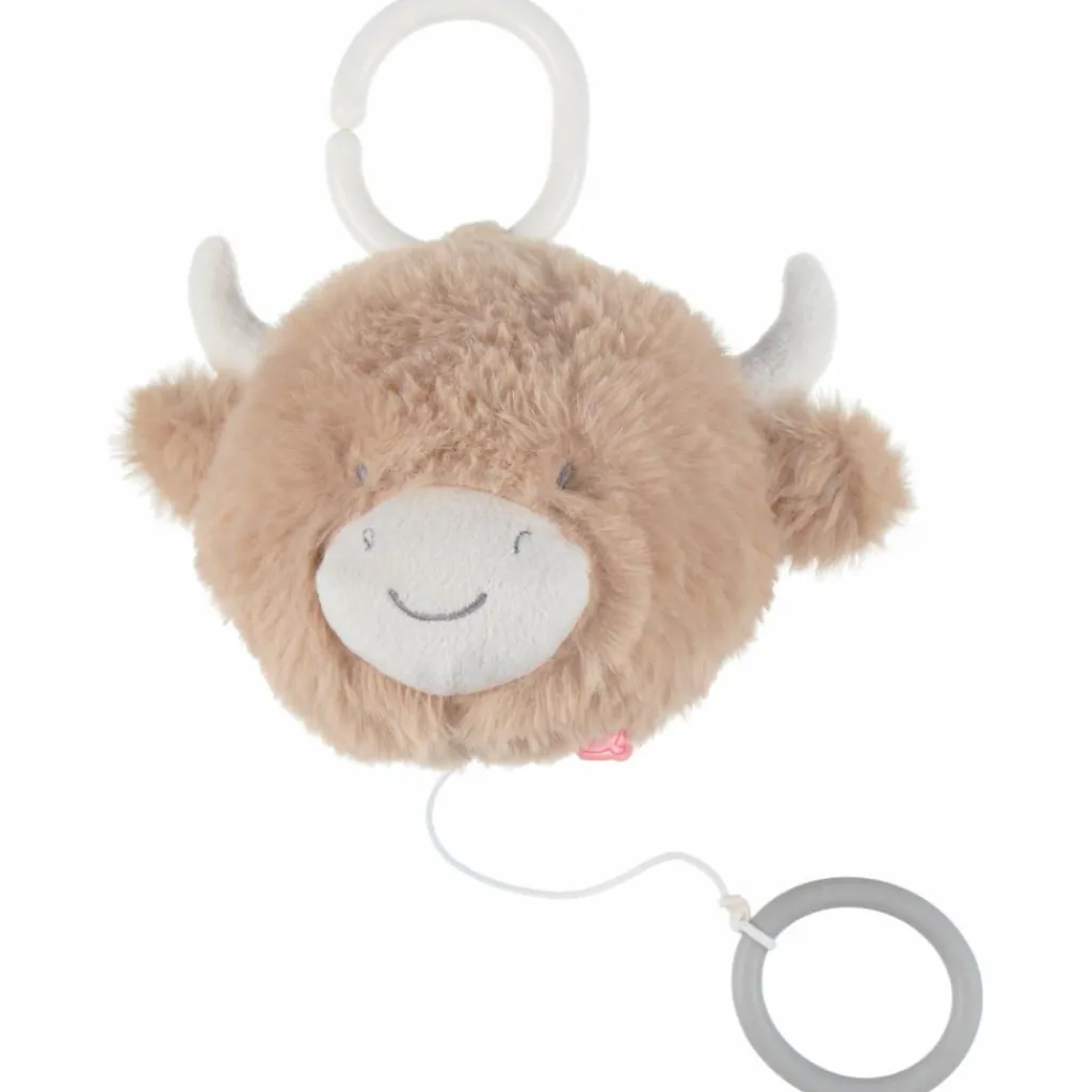 Sale Peluche musicale Fluffy en Veloudoux beige Peluche Musicale