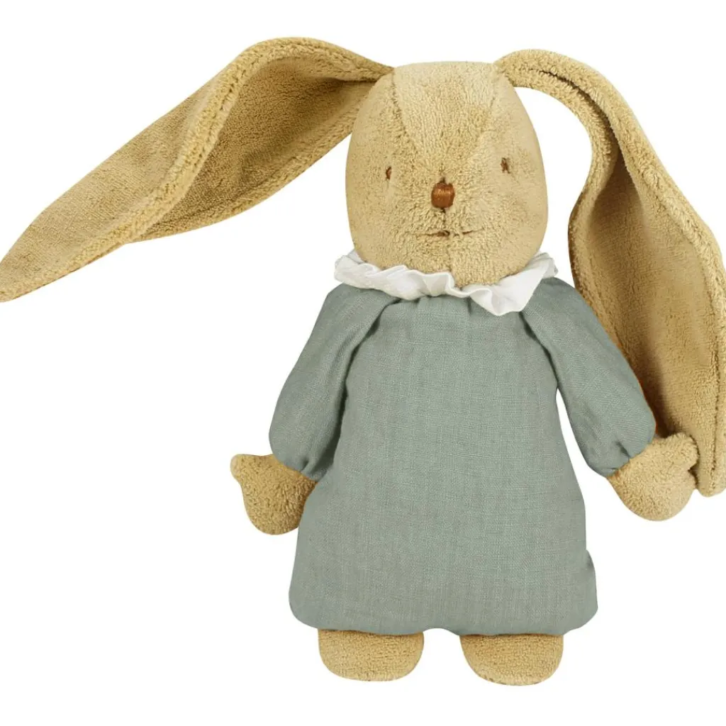 Hot Peluche musicale lapin nid d'ange vert céladon (28 cm) Peluche Musicale