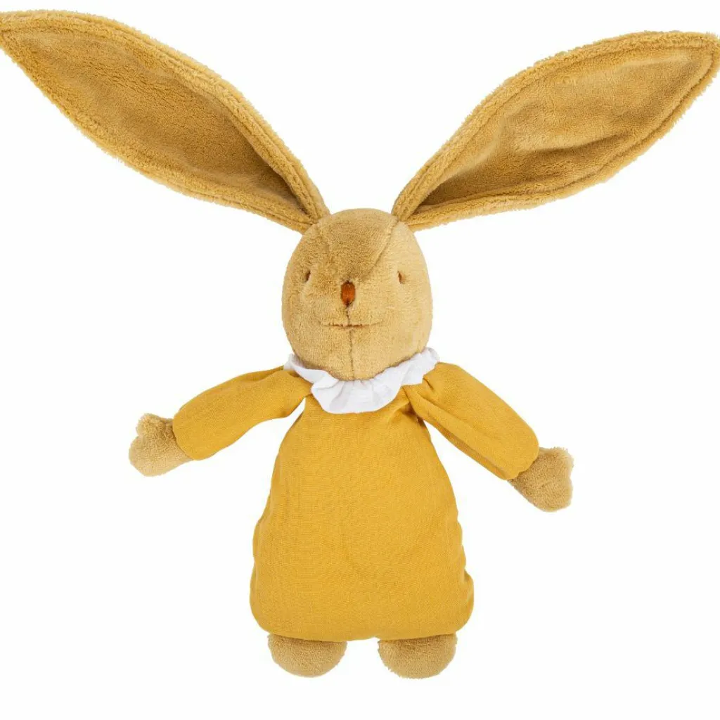 Sale Peluche musicale lapin nid d'ange jaune curry (28 cm) Peluche Musicale