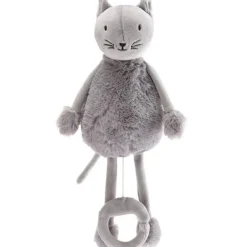 Outlet Peluche musicale Les doux Bidous Oscar le chat (28 cm) Peluche Musicale