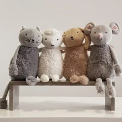 Outlet Peluche musicale Les doux Bidous Oscar le chat (28 cm) Peluche Musicale