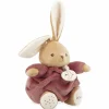 Peluche musicale Patapouf Lapin bordeaux (17 cm) Peluche Musicale
