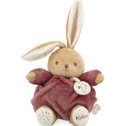Peluche musicale Patapouf Lapin bordeaux (17 cm) Peluche Musicale