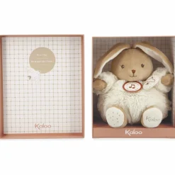Hot Peluche musicale Patapouf Lapin crème (17 cm) Peluche Musicale