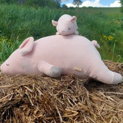 Clearance Peluche Nemu Nemu Pinkie le Cochon (11 cm) Petite Peluche (< 20 Cm)