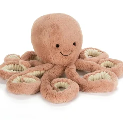 Discount Peluche Ocean Crew Odell la pieuvre rose (49 cm) Peluche Moyenne (20-59 Cm)