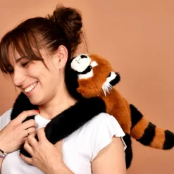 Hot Peluche panda roux lesté PODCOLL (40 cm) Peluche Moyenne (20-59 Cm)