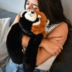 Hot Peluche panda roux lesté PODCOLL (40 cm) Peluche Moyenne (20-59 Cm)