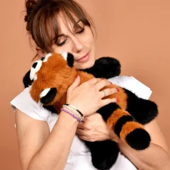 Hot Peluche panda roux lesté PODCOLL (40 cm) Peluche Moyenne (20-59 Cm)