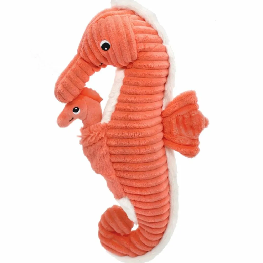 Clearance Peluche Papadou papa et bébé Les Ptipotos Corail (34 cm) Peluche Moyenne (20-59 Cm)