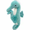 Best Peluche Papadou papa et bébé Les Ptipotos Aqua (34 cm) Peluche Moyenne (20-59 Cm)