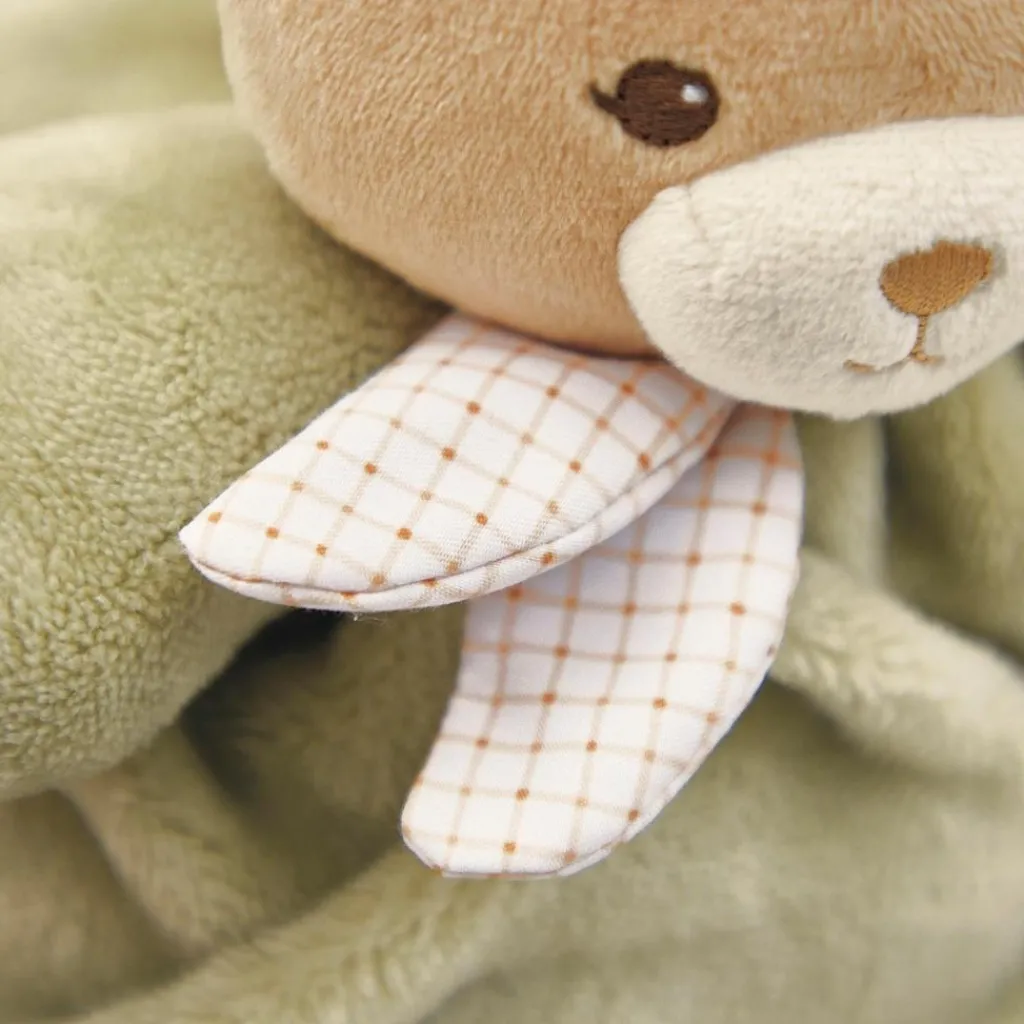 Peluche Patapouf Ours vert (17 cm) Petite Peluche (< 20 Cm)