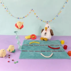 Outlet Peluche Pioupiou maman et bébé Les Ptipotos Blanc (32 cm) Peluche Moyenne (20-59 Cm)