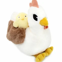 Outlet Peluche Pioupiou maman et bébé Les Ptipotos Blanc (32 cm) Peluche Moyenne (20-59 Cm)