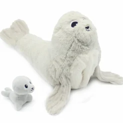 Hot Peluche Ploufou maman et bébé Les Ptipotos (35 cm) Peluche Moyenne (20-59 Cm)