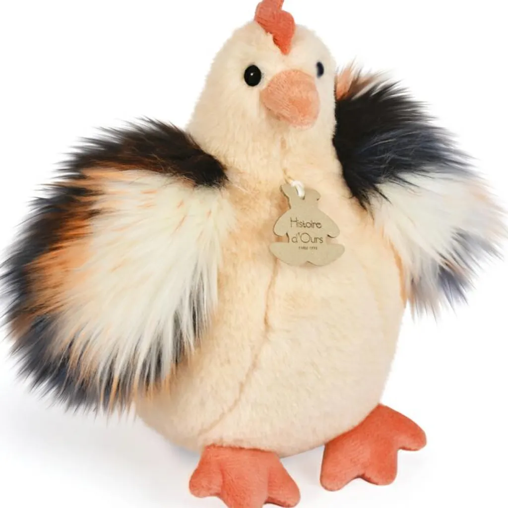 Peluche poule beige Les Poulettes Champêtres Chics (20 cm) Peluche Moyenne (20-59 Cm)