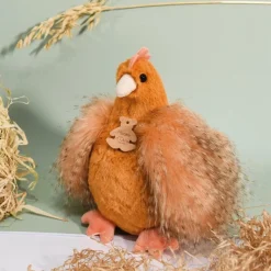 Outlet Peluche poule orange Les Poulettes Champêtres Chics (20 cm) Peluche Moyenne (20-59 Cm)