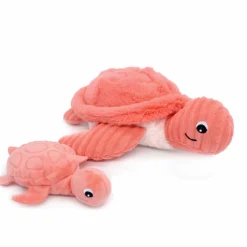 Sale Peluche Sauvenou maman et bébé Les Ptipotos Corail (29 cm) Peluche Moyenne (20-59 Cm)