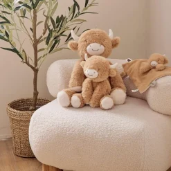 Best Peluche Small Fluffy Cow (25 cm) Peluche Moyenne (20-59 Cm)