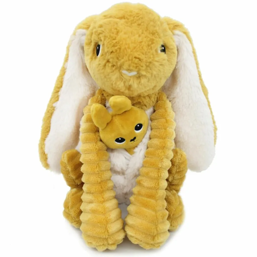 Online Peluche Toudou maman et bébé Les Ptipotos Moutarde (25 cm) Peluche Moyenne (20-59 Cm)