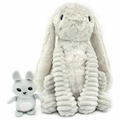 Clearance Peluche Toudou maman et bébé Les Ptipotos Gris clair (25 cm) Peluche Moyenne (20-59 Cm)