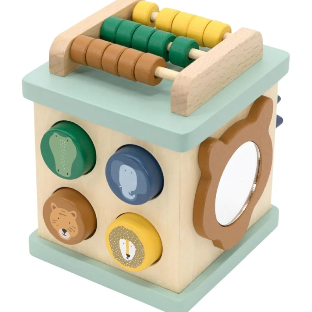 Clearance Petit cube d'activité en bois All animals Balle / Cube D'Activités