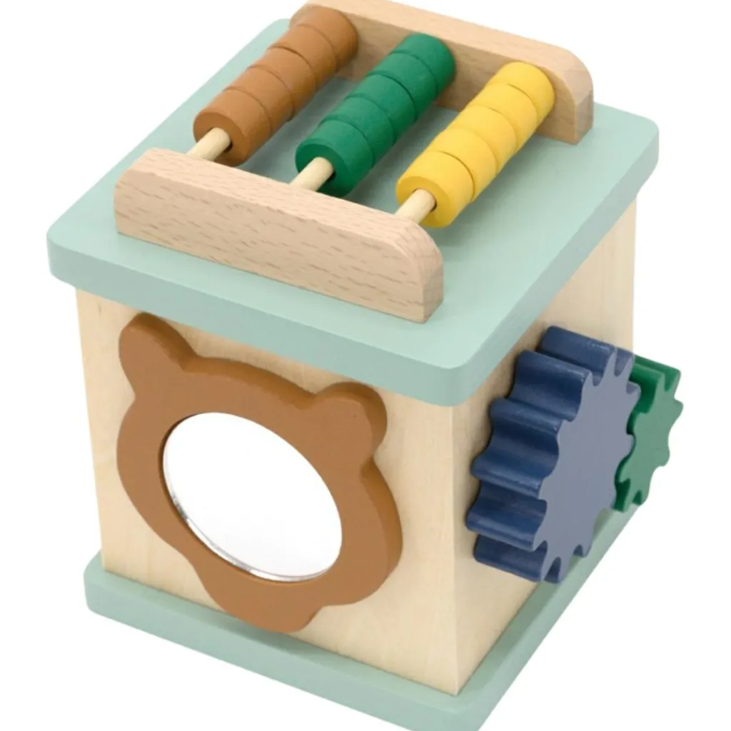 Clearance Petit cube d'activité en bois All animals Balle / Cube D'Activités