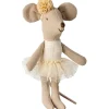Sale Petite sœur Souris ballerine Blanc cassé Figurines De Jeu