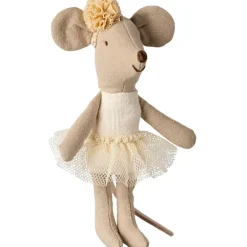 Sale Petite sœur Souris ballerine Blanc cassé Figurines De Jeu
