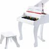 Piano à queue électronique Deluxe blanc Instrument De Musique