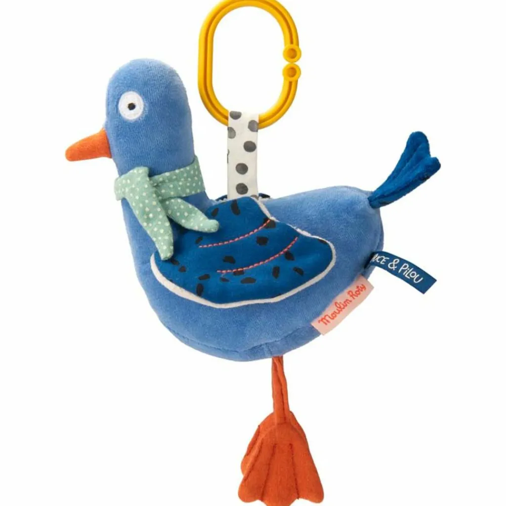 Best Pigeon Michel d'activités à suspendre Puce et Pilou (33 cm) Peluche D'Activités