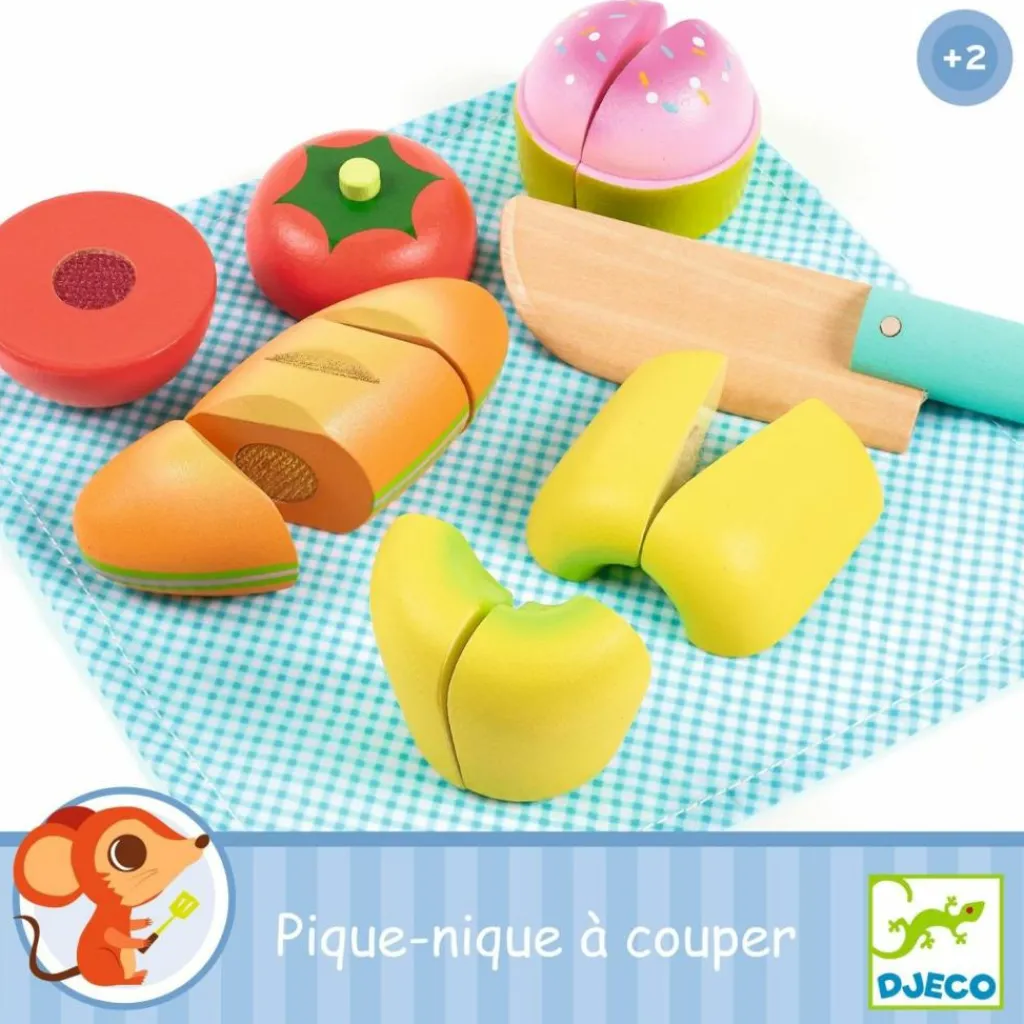Sale Pique-nique à couper Dînette Et Aliments Factices