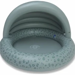 Piscine enfant avec auvent Léopard vert (100 cm) Enfant Piscine Enfant