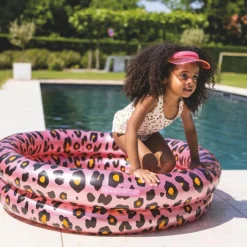 Best Piscine enfant Léopard rose et doré (100 cm) Enfant Piscine Enfant