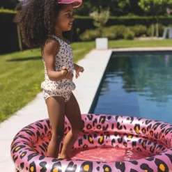 Best Piscine enfant Léopard rose et doré (100 cm) Enfant Piscine Enfant