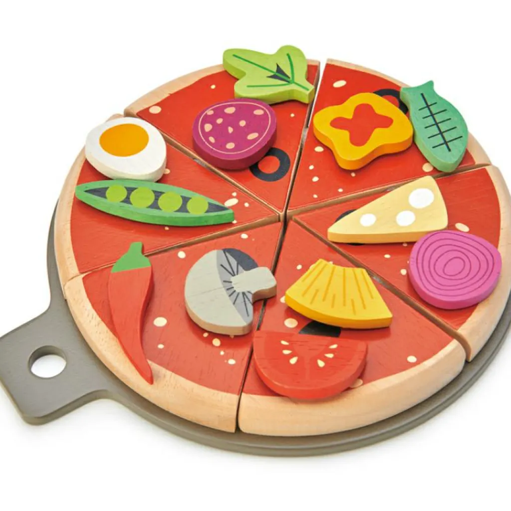 Pizza en bois Dînette Et Aliments Factices