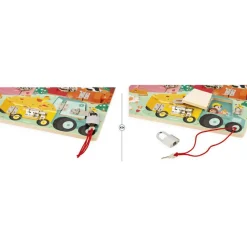 Best Planche à cadenas en bois La Ferme Jeu De Motricité Fine