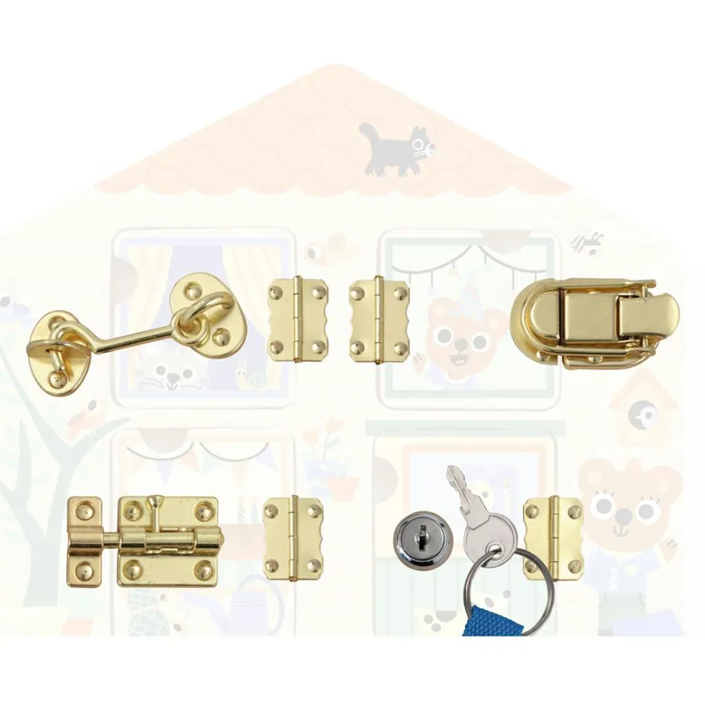 Sale Planche à cadenas en bois Cabanalock Jeu De Motricité Fine