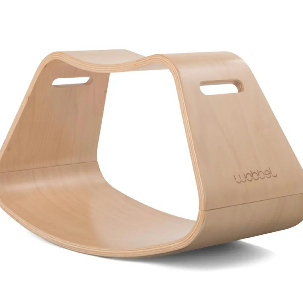 Outlet Planche d'équilibre Wobbel Up en hêtre naturel Parcours De Motricité