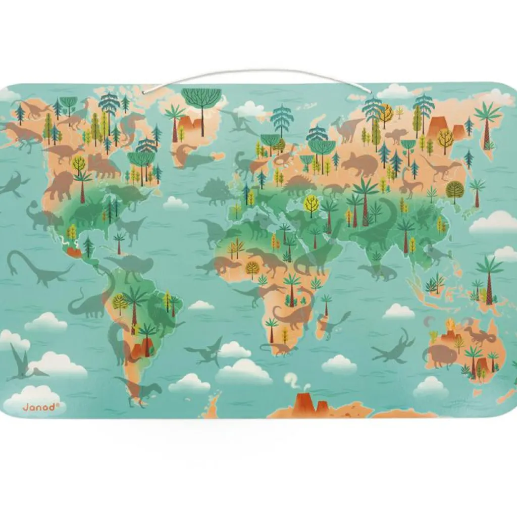 Planisphère magnétique Dino (50 pièces) Jeu Magnétique