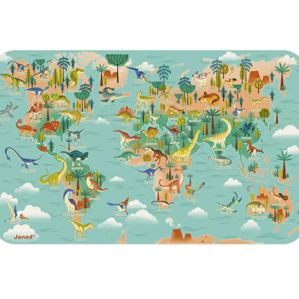 Planisphère magnétique Dino (50 pièces) Jeu Magnétique