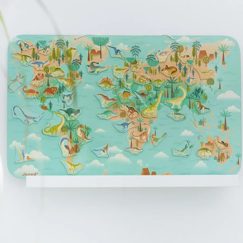 Planisphère magnétique Dino (50 pièces) Jeu Magnétique