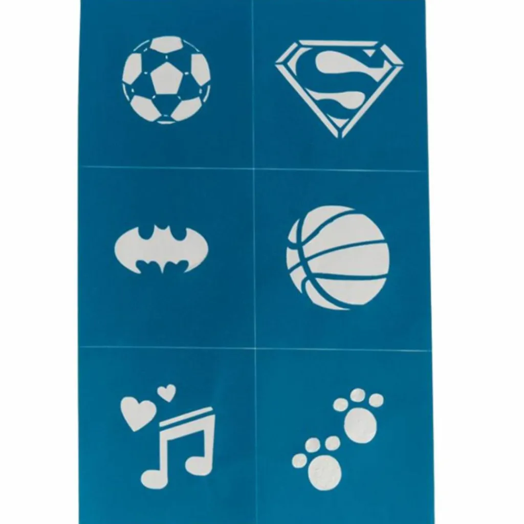 New Pochoirs de maquillage (6 planches) Accessoires De Déguisement