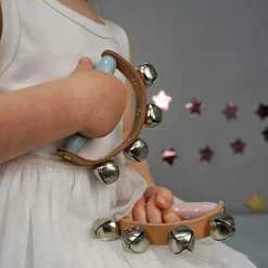 New Poignée à grelots bleus Instrument De Musique