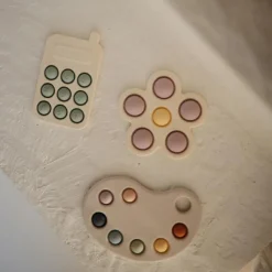 Hot Pop it en silicone Téléphone Cambridge blue Jouet / Anneau De Dentition