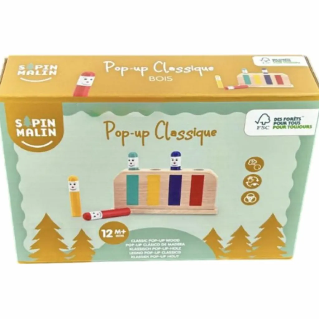 Hot Pop up en bois Classique Jouet À Encastrer